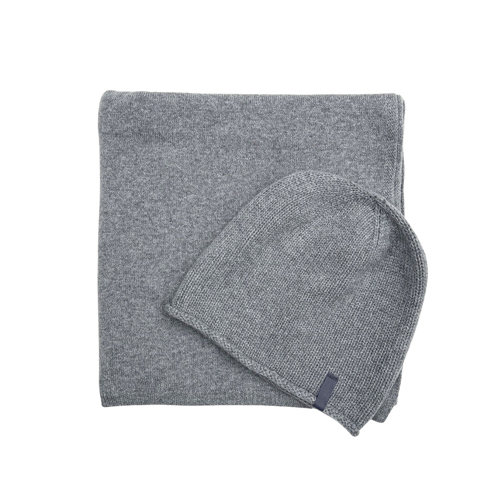 Stola Roma & Haube - Grau